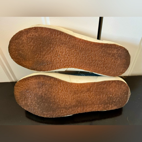 SUPERGA blue metallic sneakers Size 8 - Picture 6 of 7